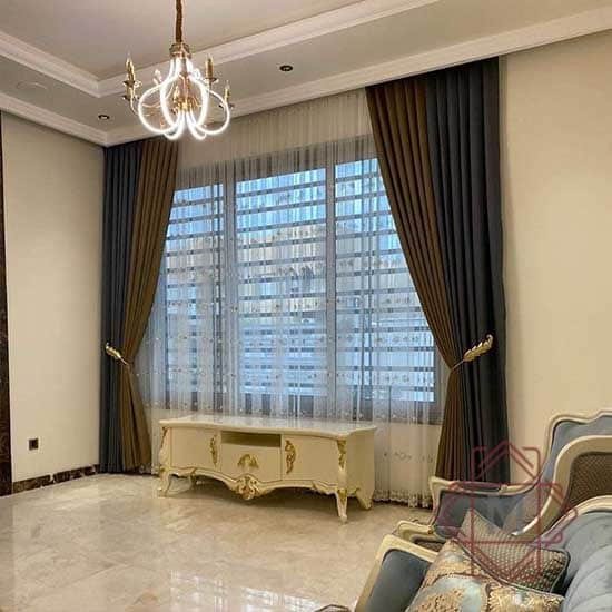 black blackout curtains
